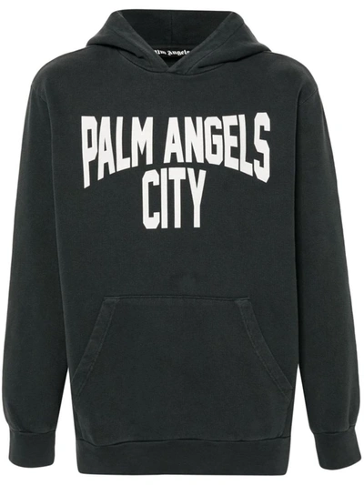 Palm Angels Hoodie In Grey