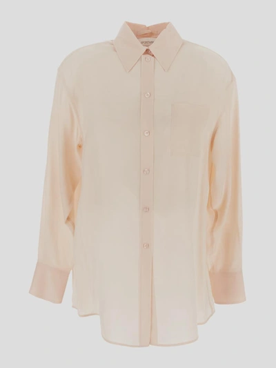 Sportmax Buttoned Curved Hem Shirt In 040