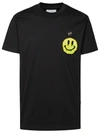 Philipp Plein Round Neck T-shirt Smile Patch In Black