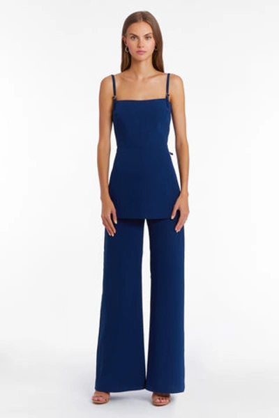 Amanda Uprichard Women's Chloe Sleeveless Jumpsuit In Navy