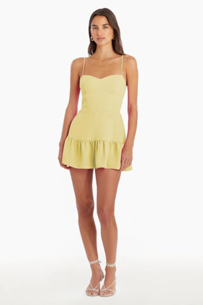 Amanda Uprichard Champagne Skort Romper In Butter | ModeSens