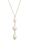 Set & Stones Clove Freshwater Pearl Necklace In Gold