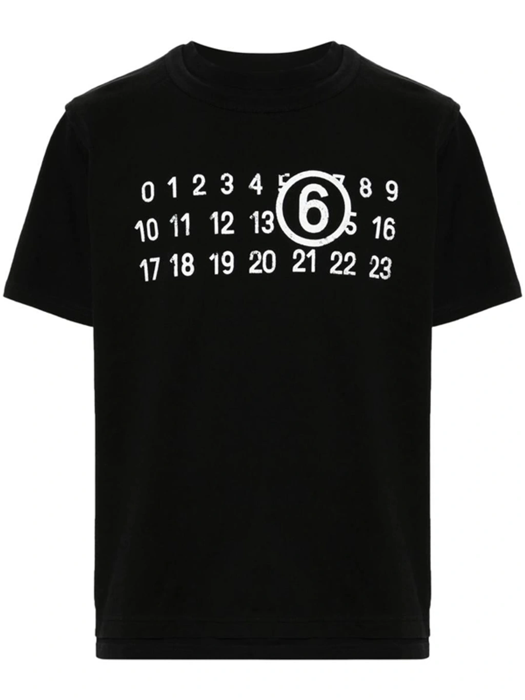 【送料&関税込】Maison Margiela Logo Printed T-shirt MM6 Maison Margiela logo-print T-shirt | Black | FARFETCH