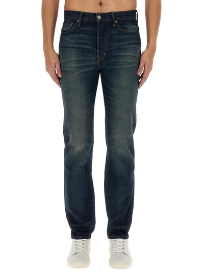 Tom Ford Straight-leg Selvedge Jeans In Blue