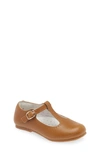 L'amour Kids' Eleanor T-strap Shoe In Camel