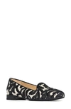 Donald Pliner Reena Sequin Embellished Loafer Flat In Natural/black