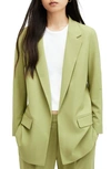 Allsaints Aleida Lightweight Tri Blazer In Olive Green