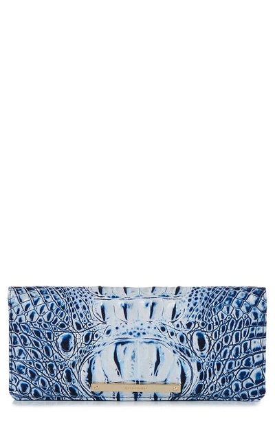 Brahmin Ady Leather Wallet In Coastal Blue Melbourne