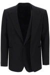 Alexander Mcqueen Trompe L'oeil Jacket In Grain De Poudre