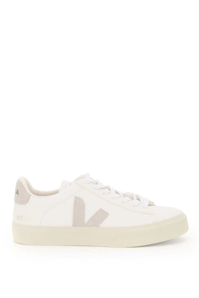 Veja White Leather Campo Trainers