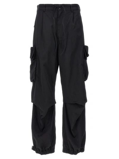 Y-3 斜纹工装裤 In Black