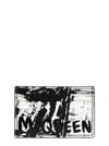 ALEXANDER MCQUEEN GRAFFITI MCQUEEN WALLETS, CARD HOLDERS WHITE/BLACK