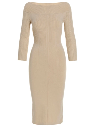 Ermanno Scervino Knitted Dress In White