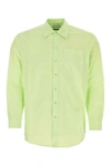 House Of Sunny Camicia Vito In Popeline Verde Acido Uomo In Green