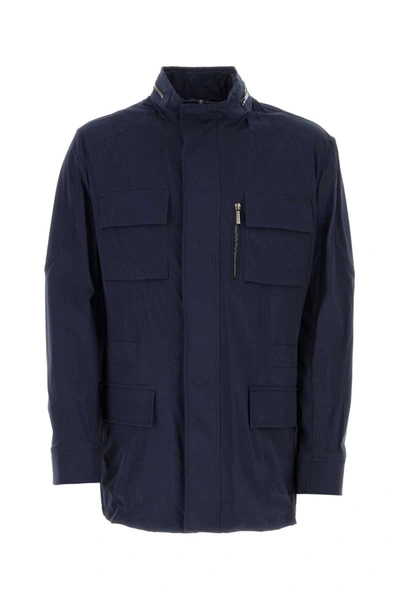 Moorer Jackets And Waistcoats In Blue