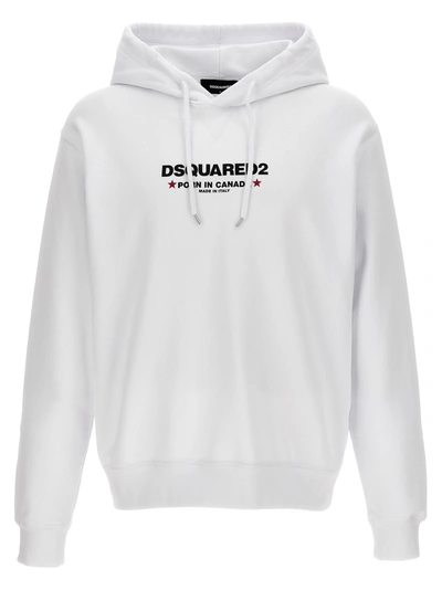 Dsquared2 Porn In Canada Hoodie In Blanco
