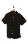 LUCKY BRAND LUCKY BRAND SAN GABRIEL SHORT SLEEVE LINEN BLEND BUTTON-UP SHIRT