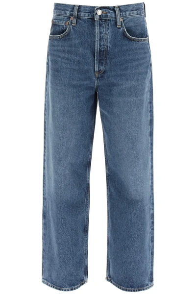 Agolde Low Slung Baggy Jeans In Multi