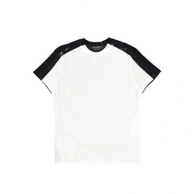 Alexander Mcqueen Colour Block T-shirt In White