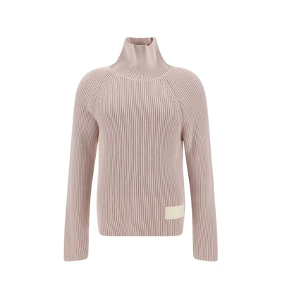 Ami Alexandre Mattiussi High-neck Sweater In Pink