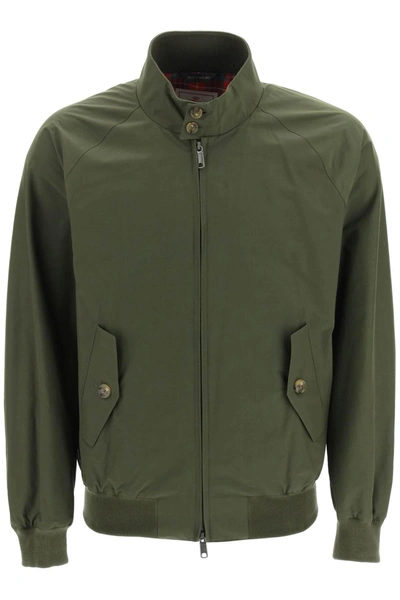 Baracuta Military Green Bomber With High Collar