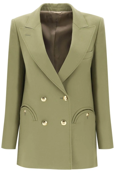 Blazé Milano Exit Everyday Wool Blazer In Green