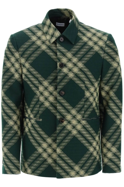 BURBERRY BURBERRY SINGLE BREASTED CHECK JACKET