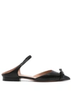 Malone Souliers Blythe 10 Bow-detailed Leather Point-toe Flats In Black