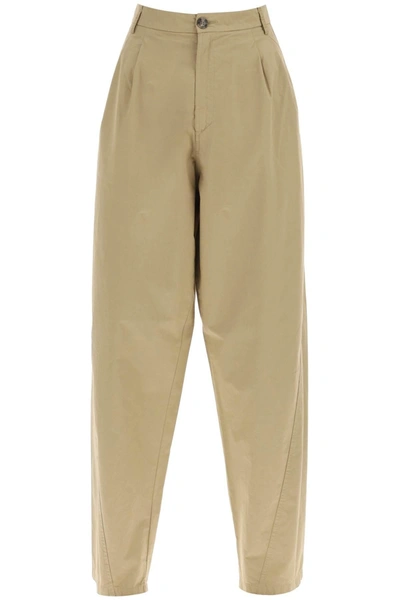 Darkpark 'phebe' Poplin Pants In Beige