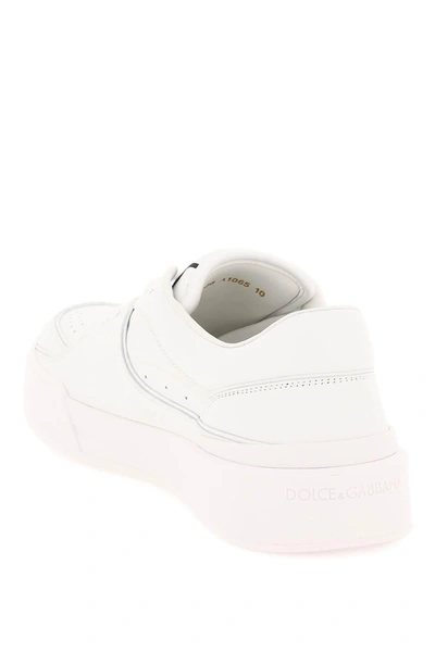 Dolce & Gabbana New Roma Leather Sneakers In White