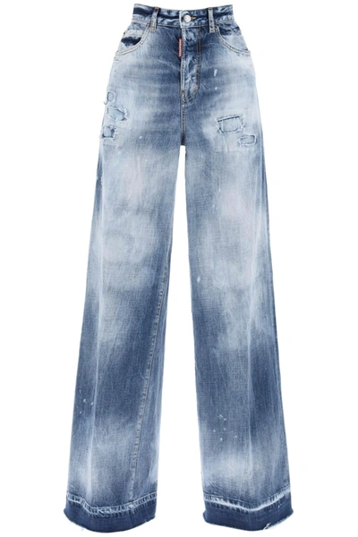 Dsquared2 Jeans In Navy Blue (light Blue)