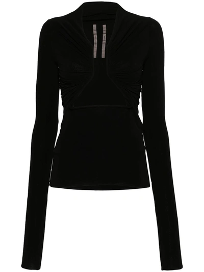 Rick Owens Cut-out Detail Sweater In Black