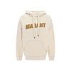Isabel Marant Étoile Isabel Marant Etoile White Hoodie With Tonal Logo Print In Cotton Blend Woman