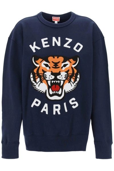 Kenzo Lucky Tiger Sweatshirt In Blue