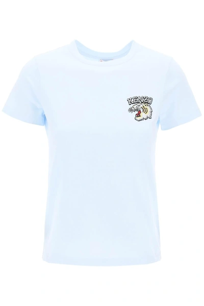 Kenzo T-shirts And Polos In Light Blue