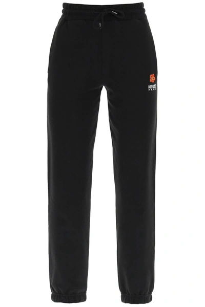 Kenzo Sporty Trousers With Embroidery In Black