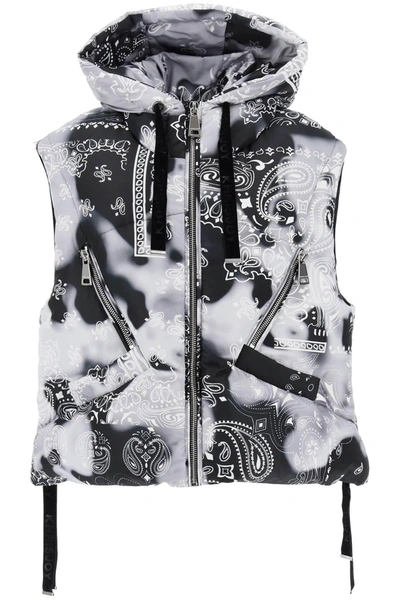 KHRISJOY KHRISJOY BANDANA PRINT ICONIC DOWN VEST