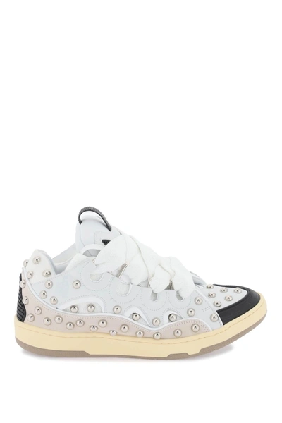 Lanvin Stud Curb Sneaker In Mixed Colours ModeSens