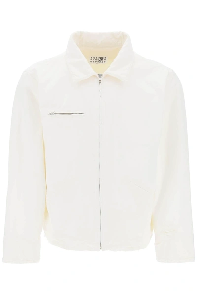 Mm6 Maison Margiela Quilted Cotton Jacket In White