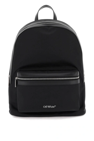 Off-white Off White Nylon Backpack In Black
