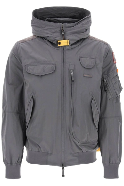 Parajumpers Gobi Hooded Bomber Jacket In Grey