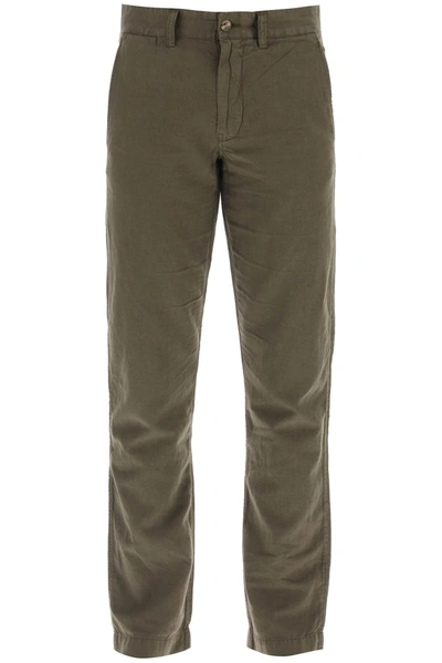 Polo Ralph Lauren Linen And Cotton Pants In Mixed Colours
