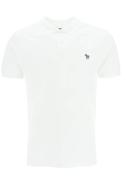 Ps By Paul Smith Ps Paul Smith Organic Cotton Slim Fit Polo Shirt In White