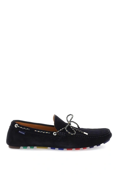 Ps By Paul Smith Springfield Suede Leather Loafers In Blue