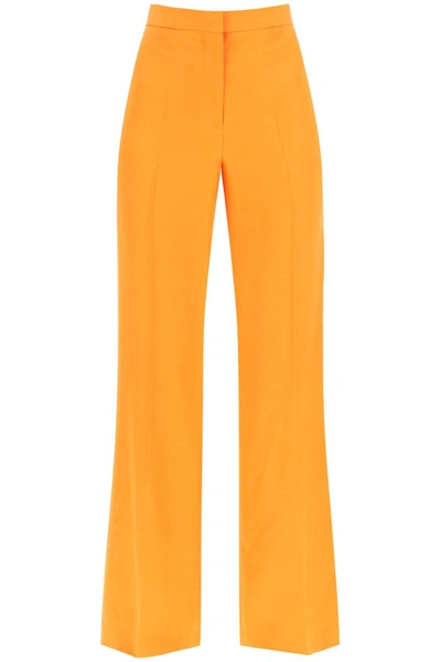 Stella Mccartney Flared Tailoring Pants In Bright Orange (orange)