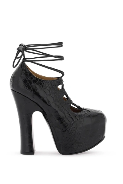 Vivienne Westwood 'elevated Ghillie' Platform Pumps In Black