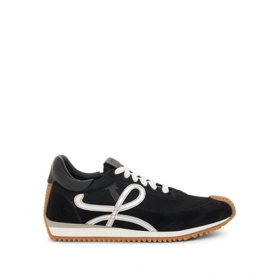 Loewe Flow Runner Technical Mesh And Suede In Black