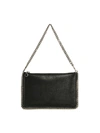 STELLA MCCARTNEY STELLA MCCARTNEY BLACK FALABELLA PURSE SHAGGY DEER,7057819