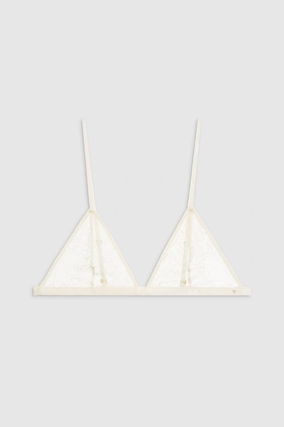 Anine Bing Eileen Bra In Ivory In White