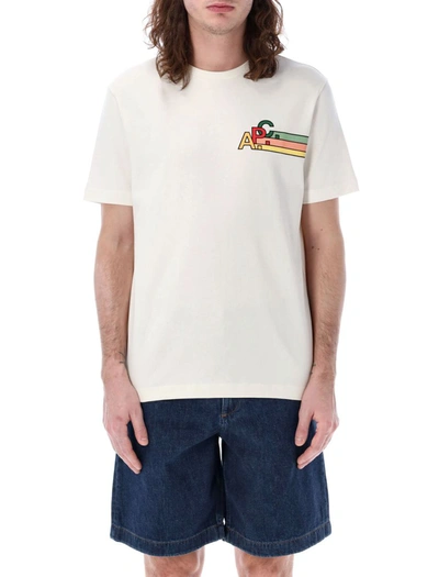 Apc Isaac Short-sleeved T-shirt In White
